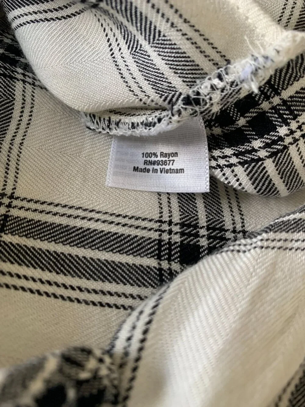 a.n.a A New Approach Plaid Faux-Wrap Long Sleeve Draped Blouse Size XLarge